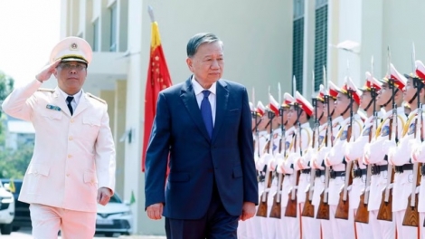 Tổng Bí thư, Chủ tịch nước Tô Lâm thăm và làm việc tại Học viện Kỹ thuật và Công nghệ an ninh