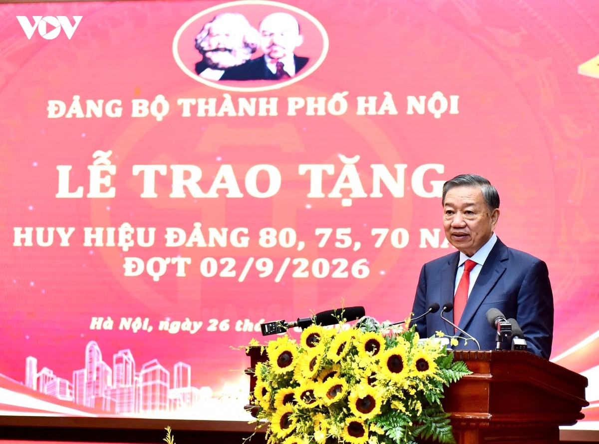 Tổng Bí thư, Chủ tịch nước Tô Lâm phát biểu tại buổi lễ. Ảnh: Việt Cường/VOV