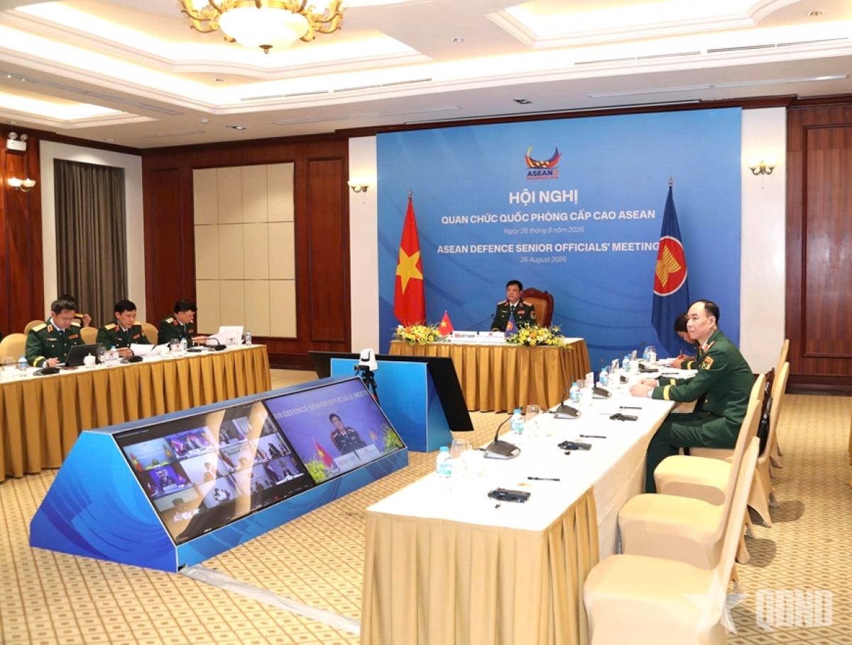 Đoàn Bộ Quốc phòng Việt Nam tham dự hội nghị. Ảnh: qdnd.vn