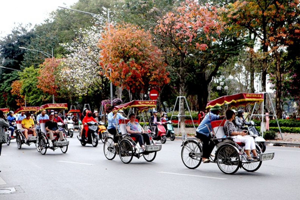 Ngày 7/7,  Hà Nội đón vị khách quốc tế thứ 5 triệu của năm 2026.<br>
Ảnh Cục Du lịch Quốc gia Việt Nam.