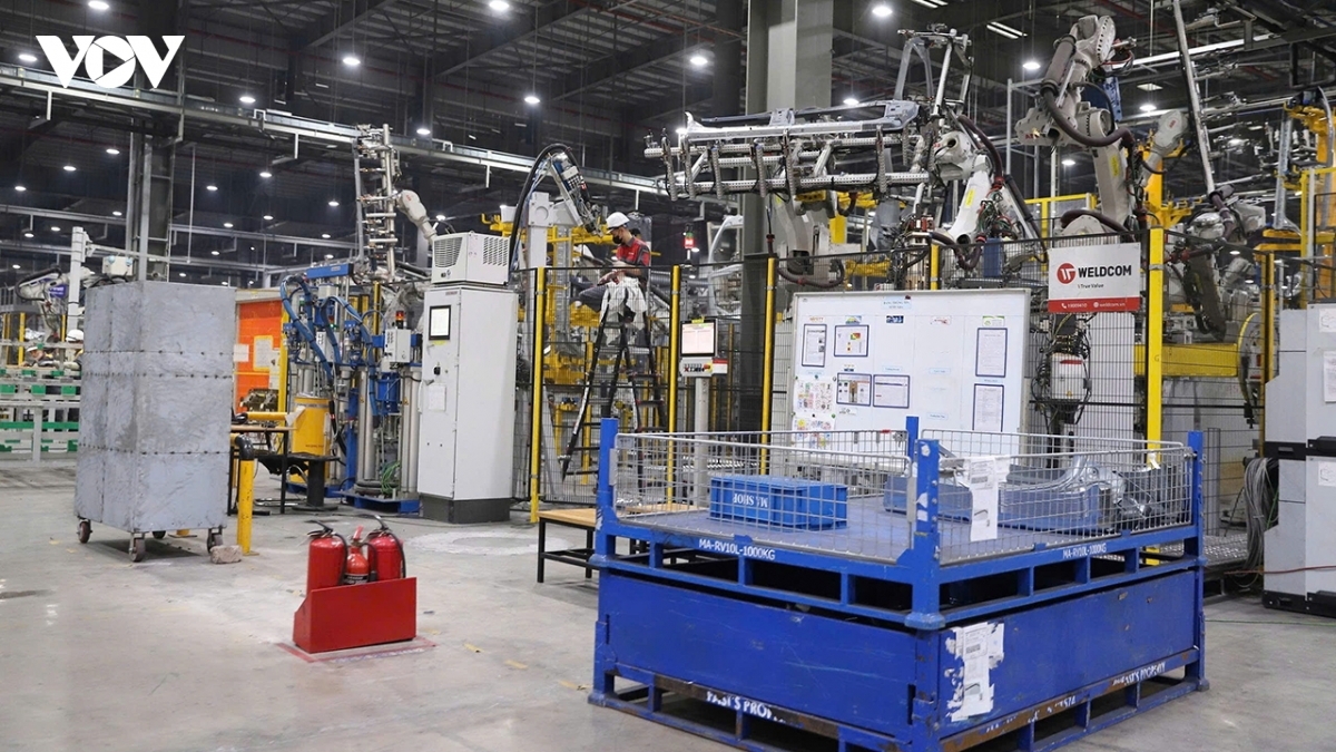 Au cours des 8 premiers mois de 2026, l'indice de la production industrielle (IIP) de Haïphong enregistre une hausse estimée à 15,22 %. Photo: VOV