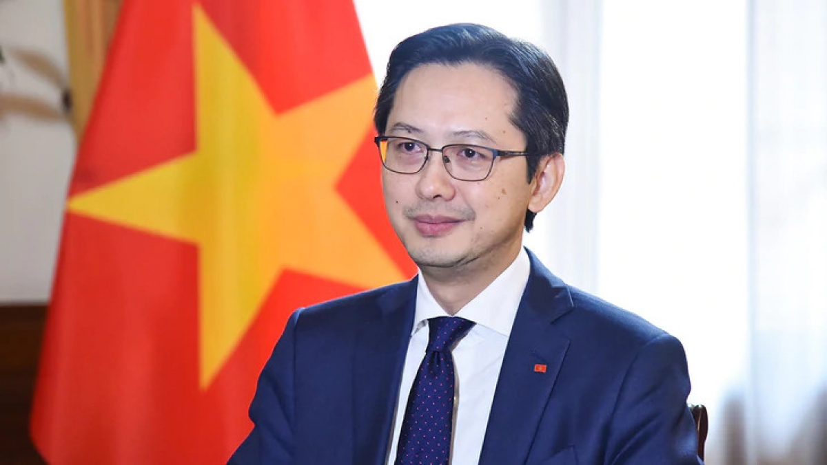 Đại sứ Đỗ Hùng Việt, Trưởng Phái đoàn thường trực Việt Nam tại Liên hợp quốc. Ảnh: Bộ Ngoại giao