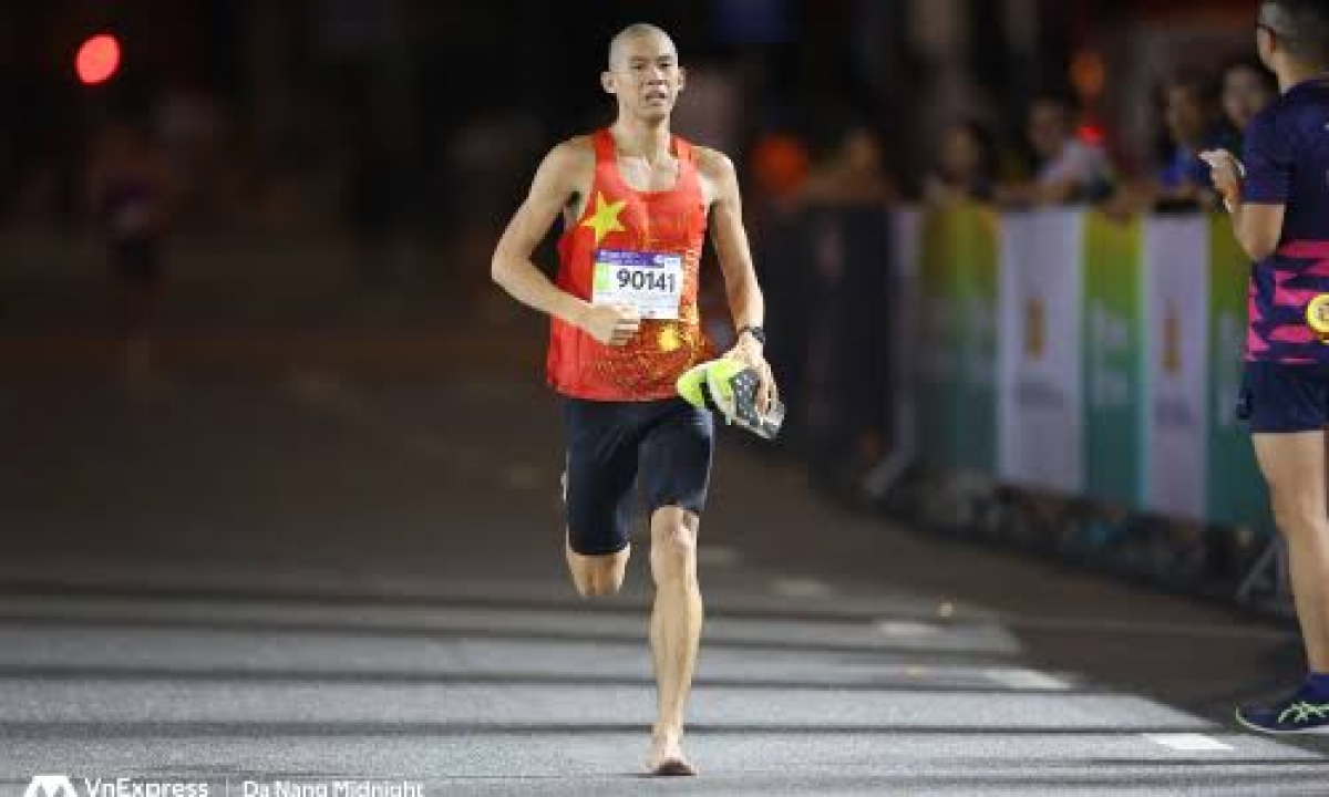 Trieu Tien Luyen gewinnt das dritte Jahr in Folge den Green Can Gio Marathon. (Foto: VM)