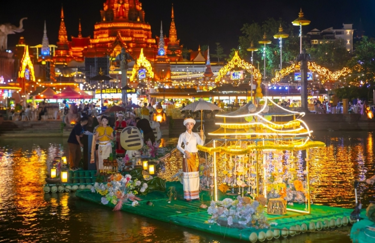 The Lancang River Parade is held during major Chinese festivals and celebrations. (Photo: Bich Thuan/VOV-Beijing)