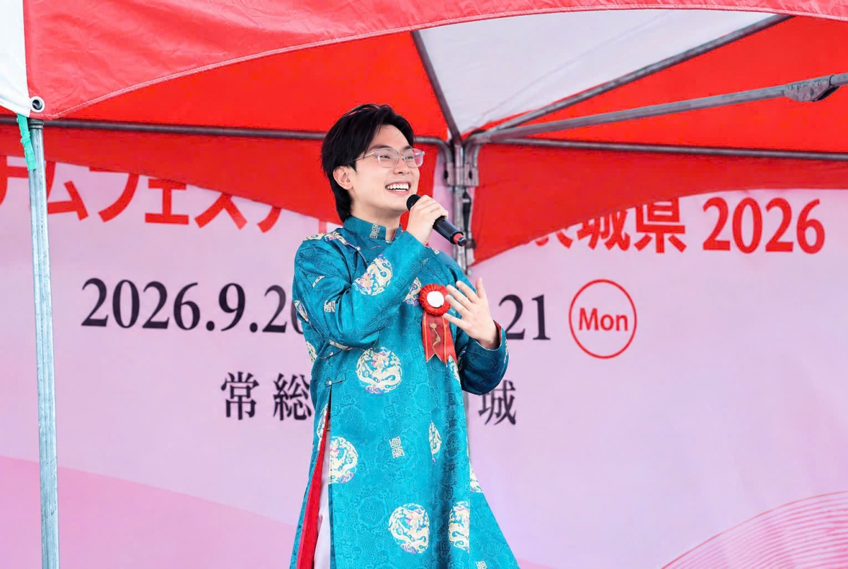 Bạn Lê Gia Huy, du học sinh tại Nhật Bản, thành viên CLB VIMOSA.