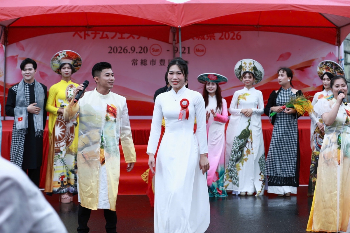 Một tiết mục biểu diễn của CLB VIMOSA tại Ibaraki Vietnam Festival 2026.