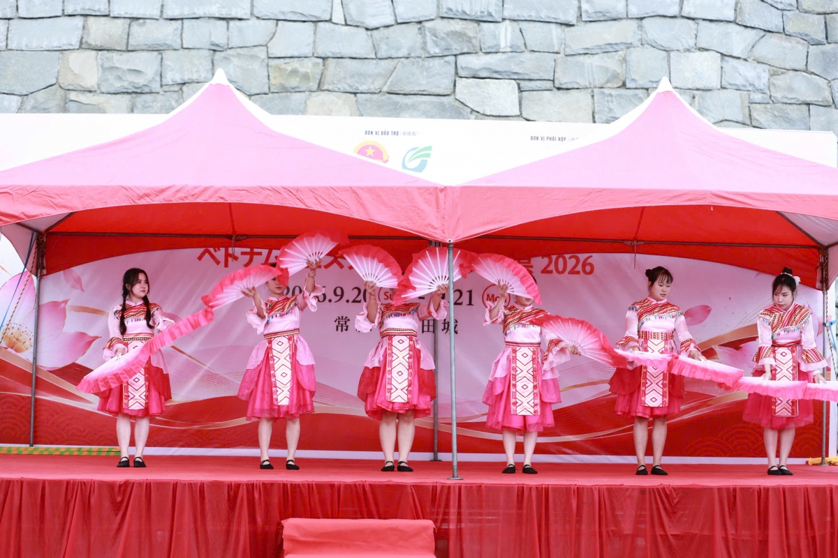 Một tiết mục biểu diễn của CLB VIMOSA tại Lễ hội Lễ hội âm nhạc Ibaraki Vietnam Festival 2026.
