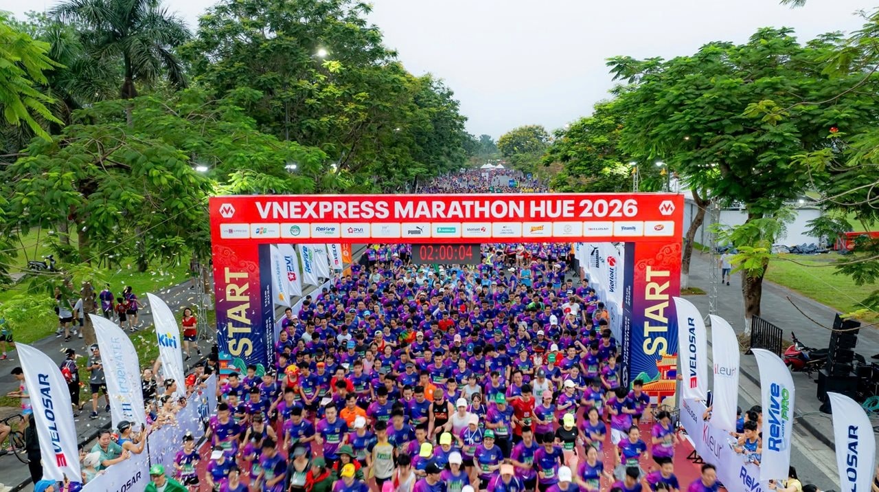 8.000 Läufer nehmen am VnExpress Marathon Hue 2026 teil