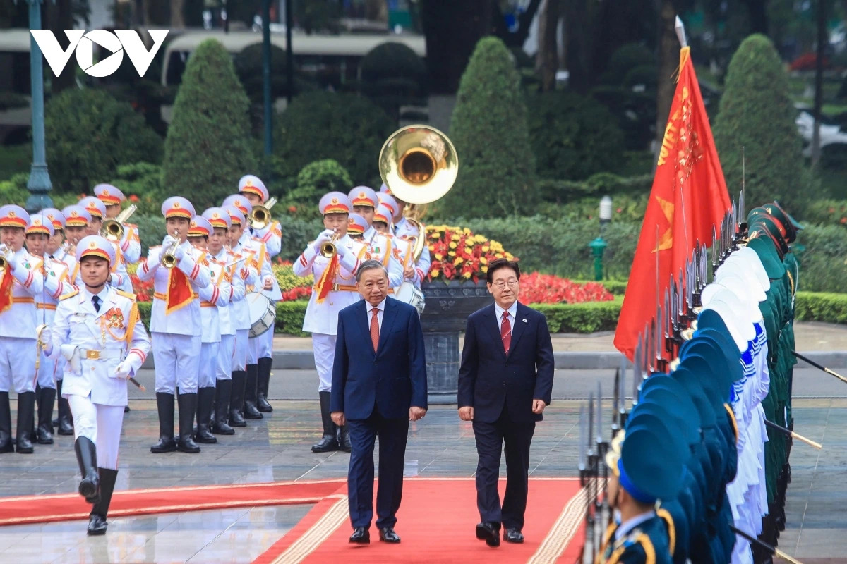 이재명 韓 대통령 공식 환영식 전경…“양국 관계 새 장 연다”