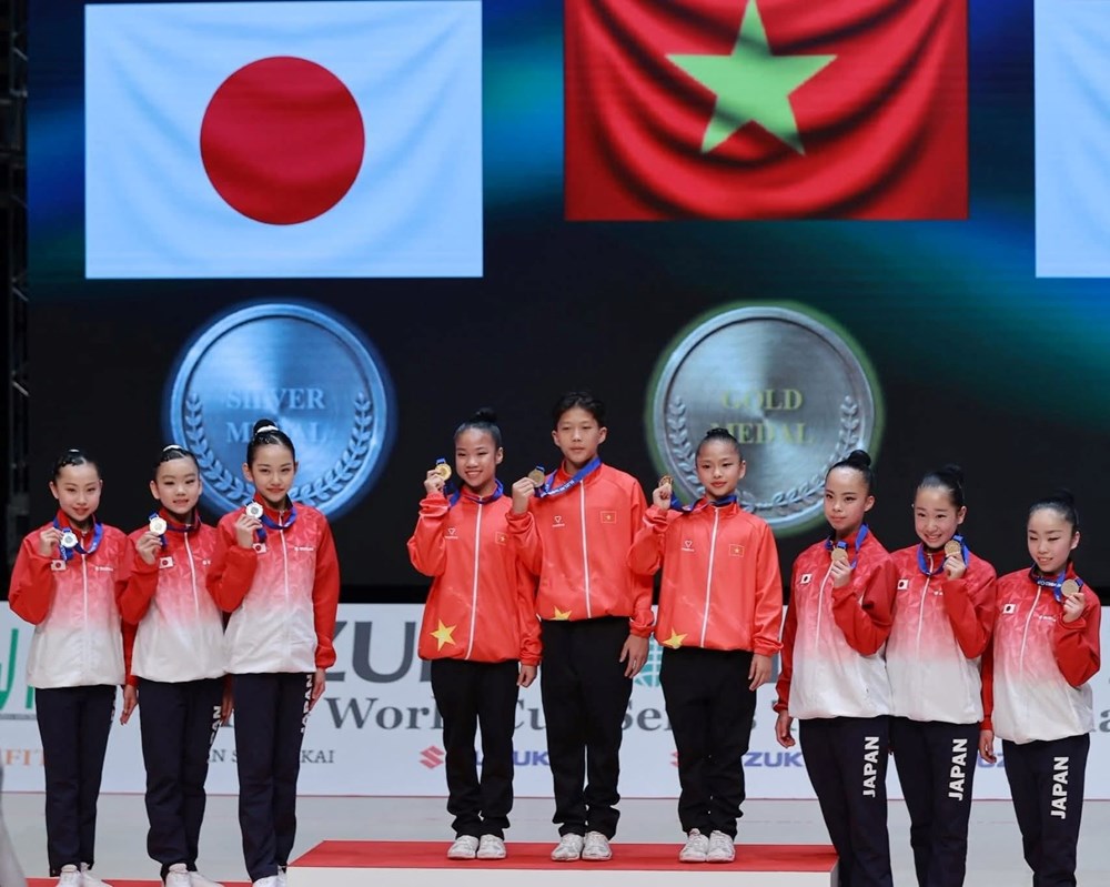 Vietnam gewinnt drei Goldmedaillen beim Aerobic World Cup 2026