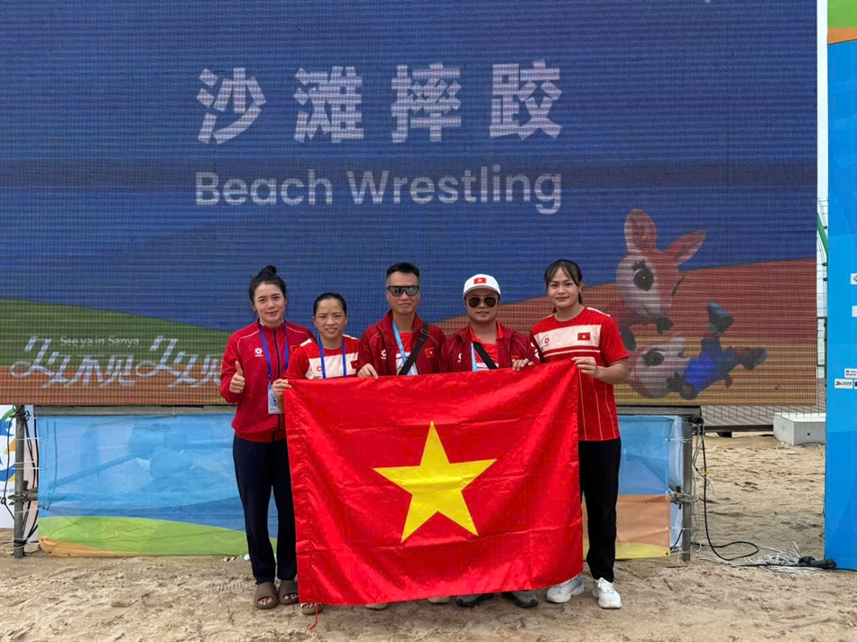 Vietnamesisches Ringen gewinnt drei Medaillen bei den Asiatischen Strandspielen 2026