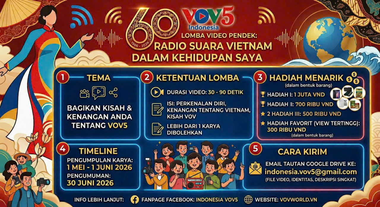Canangkan Lomba Membuat Video/Klip Pendek dengan Tajuk: "Radio Suara Vietnam dalam Kehidupan Saya"