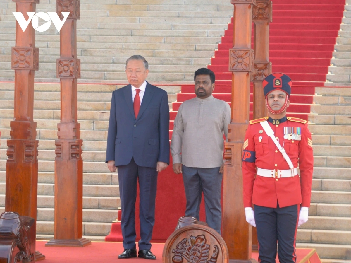 Sri Lanka: Cérémonie d’accueil officielle en l’honneur de Tô Lâm