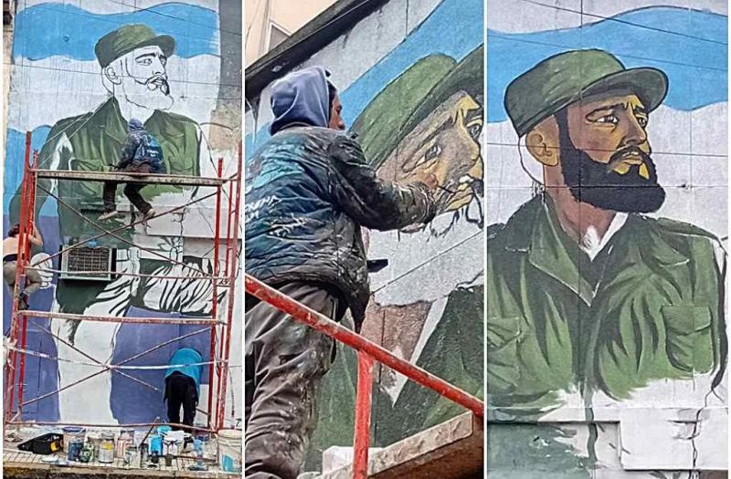 Promueven en Argentina la creación de 100 murales en homenaje al líder cubano Fidel Castro