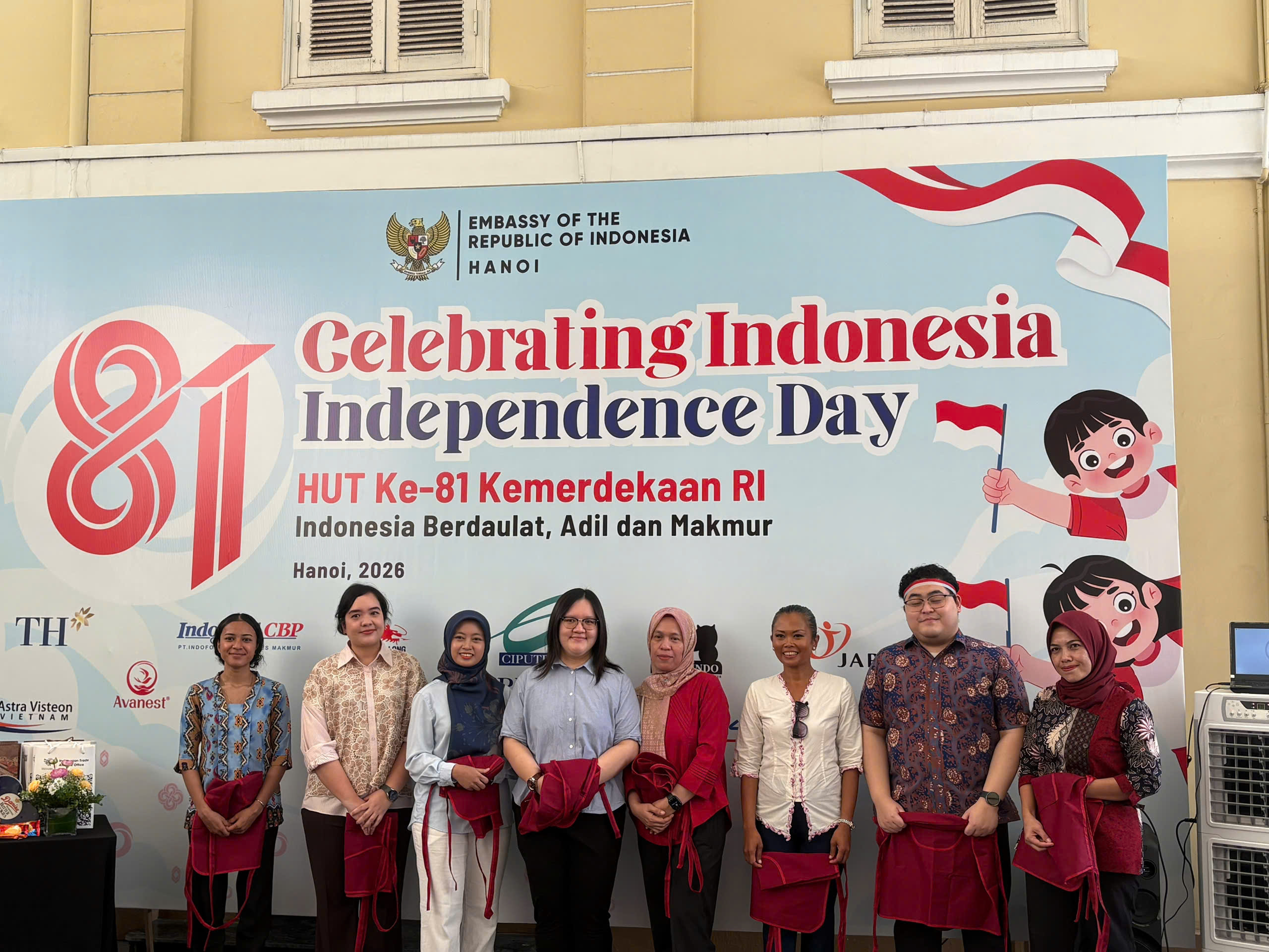 Ikhtisarkan Rangkaian Kegiatan Perayaan HUT Ke-81 Hari Kemerdekaan Indonesia di Hanoi