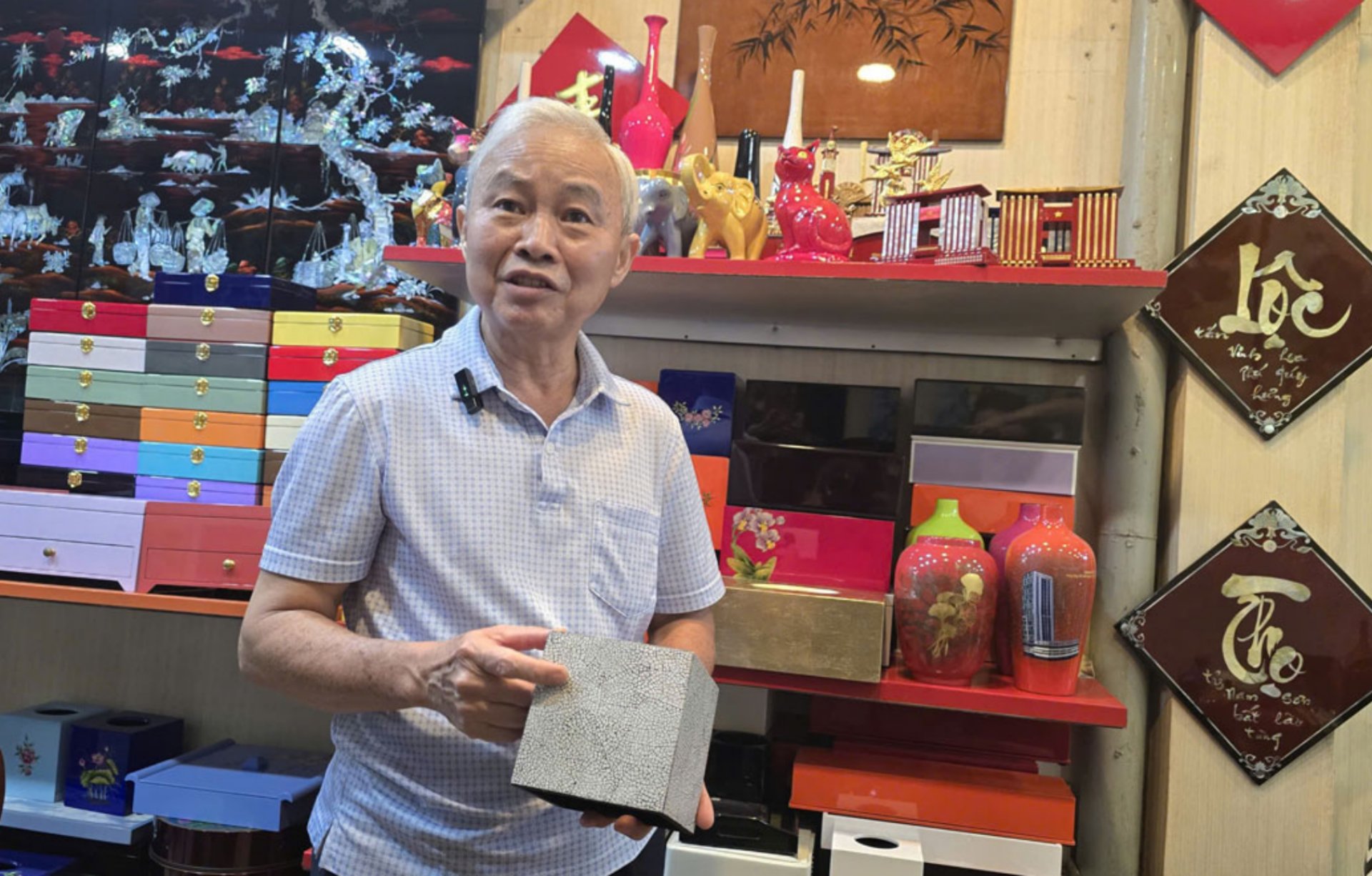 Tuong Binh Hiep bewahrt die Lackkunst im Herzen der Großstadt