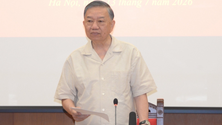 Tổng Bí thư, Chủ tịch nước Tô Lâm phát biểu tại phiên họp. Ảnh: Văn Hiếu/VOV