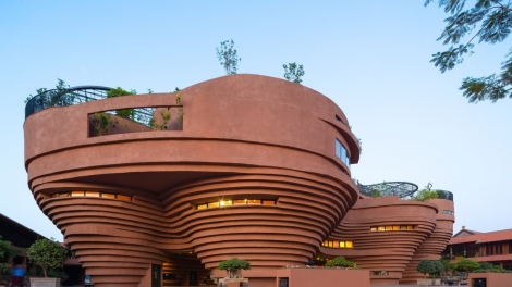 Craft village architecture preserved amid urbanization