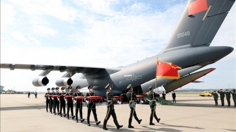 한국, 한국전쟁 실종 중국군 유해 인도