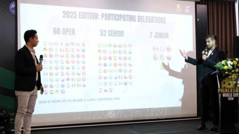 นครดานังเตรียมเป็นเจ้าภาพจัดการแข่งขัน Pickleball World Cup 2026