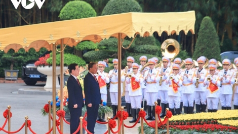 이재명 韓 대통령 공식 환영식 전경…“양국 관계 새 장 연다”