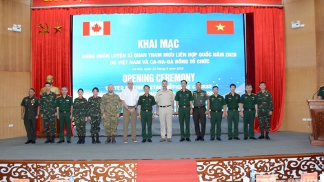  เวียดนามและแคนาดาจัดการฝึกอบรมเจ้าหน้าทหารที่ประจำสหประชาชาติ