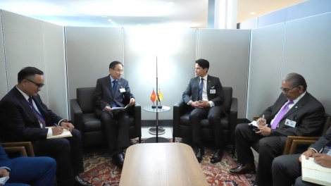FM holds talks with counterparts from Brunei, Slovenia, Costa Rica, Maldives