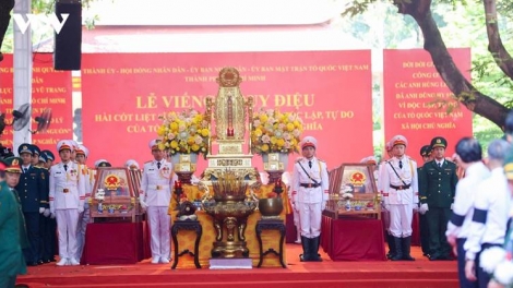 Memorial services and burial ceremonies held for fallen soldiers