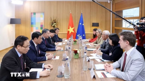 베트남-EU, 해양 경제 협력 추진…또 럼 당 서기장‧국가주석, EU 회담