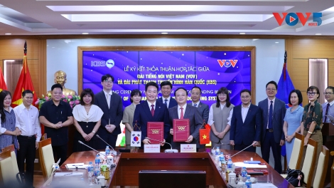 ‘베트남의 소리’ 국영 라디오 방송국 VOV, 한국방송공사 KBS와 업무협약 체결