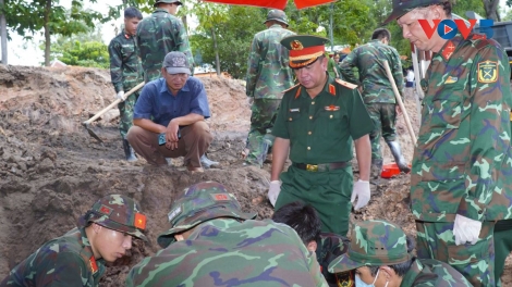 เร่งการค้นหาและรวบรวมอัฐิทหารพลีชีพเพื่อชาติในสวนสาธารณะเลถิเรียง
