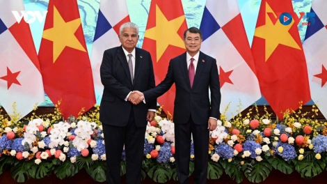PM Vietnam, Le Minh Hung dan Ketua MN Vietnam, Tran Thanh Man Lakukan Pertemuan dengan Presiden Panama