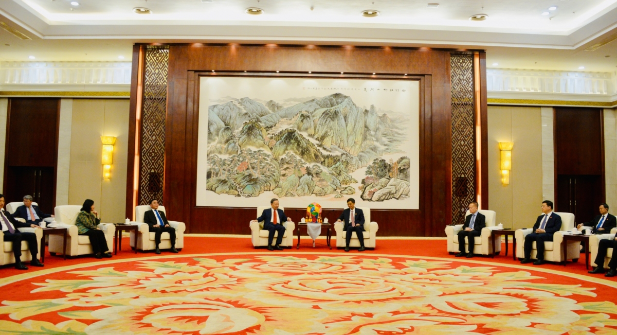 Scene of the reception. Photo: Van Hieu/VOV