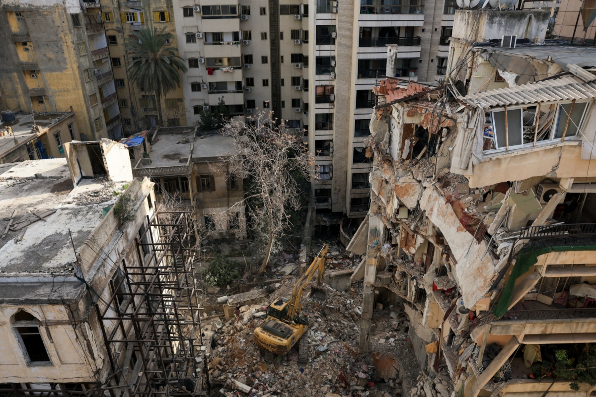 Un bâtiment détruit à la suite de frappes aériennes israéliennes sur Beyrouth, au Liban, le 9 avril 2026. Photo: REUTERS/Raghed Waked