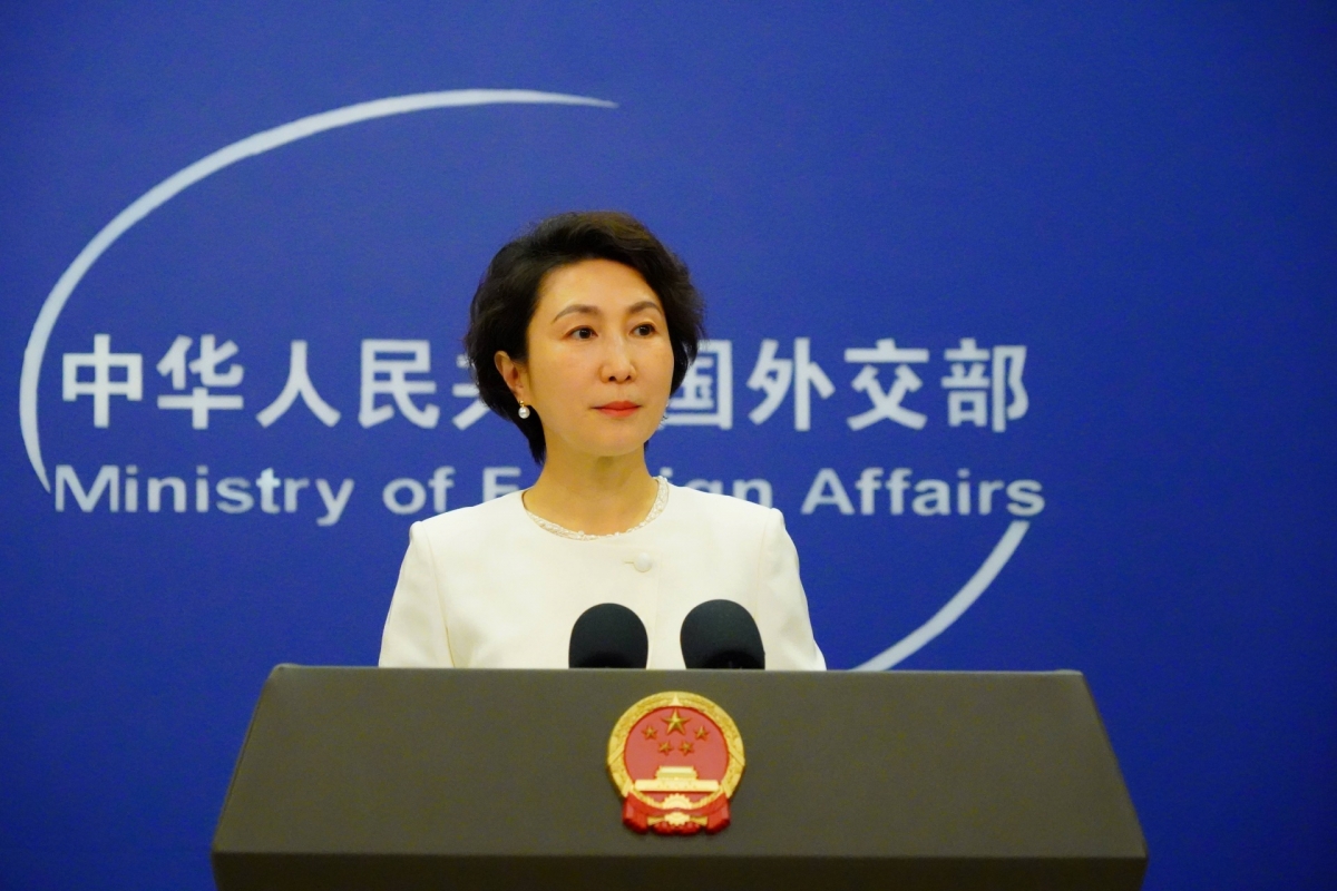 La portavoz del Ministerio de Relaciones Exteriores de China, Mao Ning. Foto: VOV