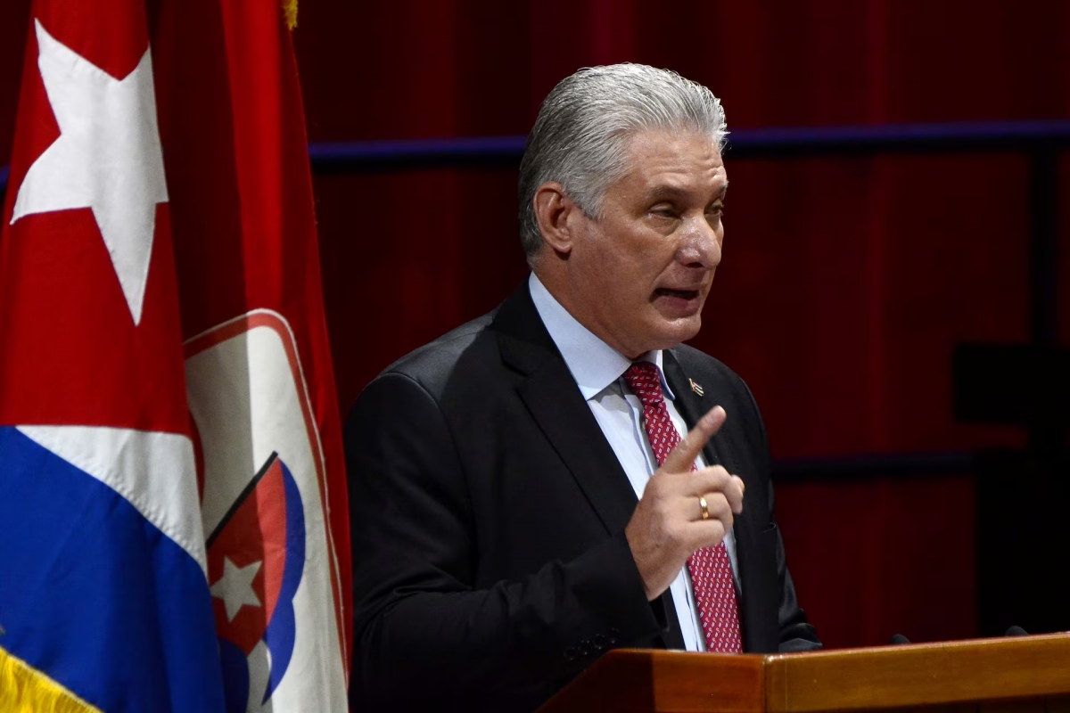 El presidente Miguel Díaz-Canel, primer secretario del Comité Central del Partido Comunista de Cuba. Foto: Ariel Ley Royero/ACN vía REUTERS