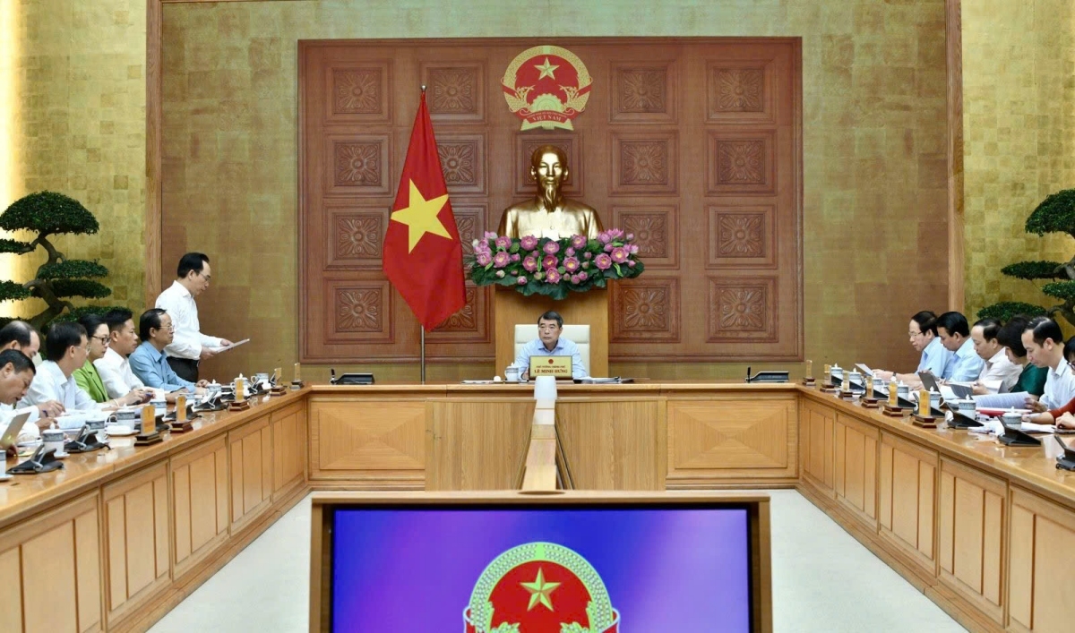 Scene of the working session. Photo: Lai Hoa/VOV
