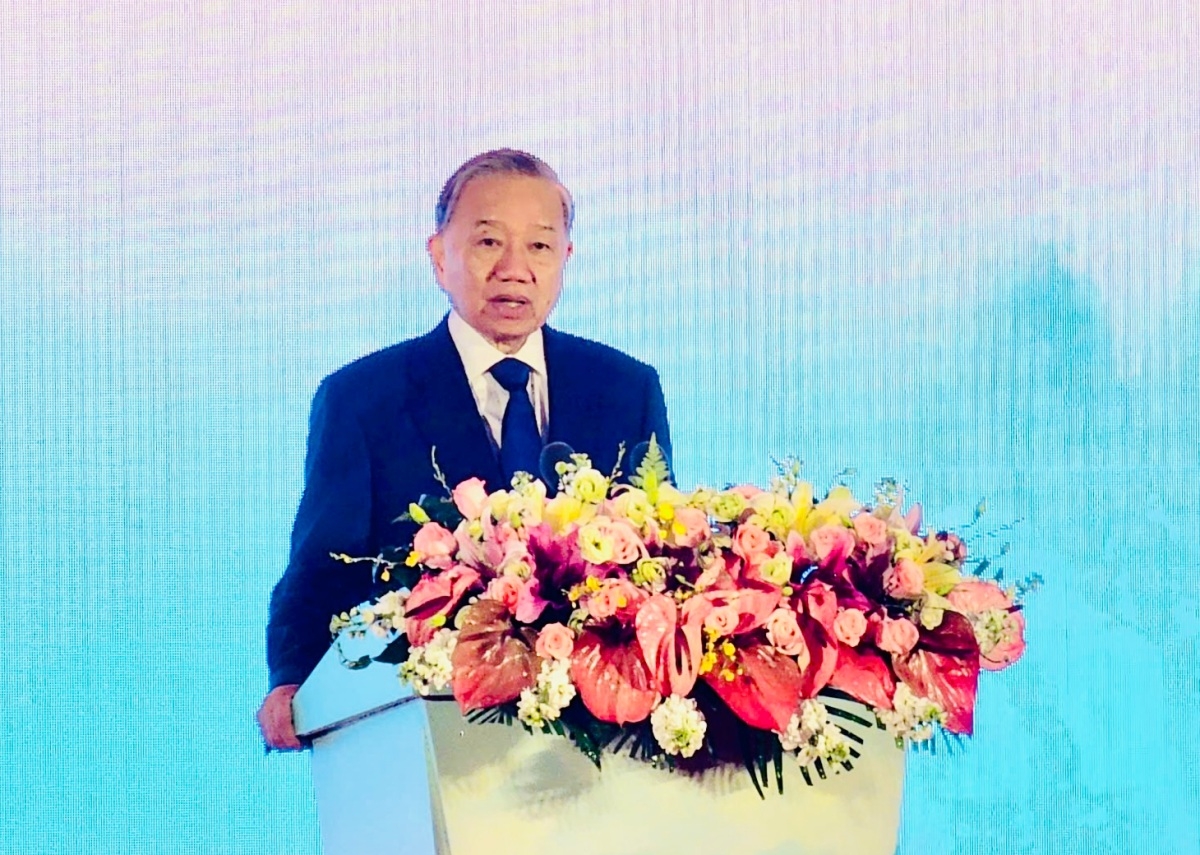 Tổng Bí thư, Chủ tịch nước Tô Lâm phát biểu tại Lễ khởi động Liên hoan nhân dân biên giới Việt Nam - Trung Quốc năm 2026. Ảnh: Văn Hiếu/VOV