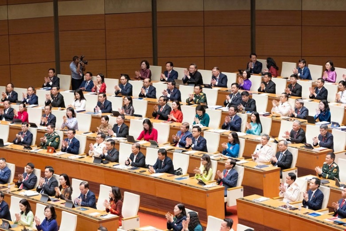 Deputies attending the first session of the 16th National Assembly. Photo: National Assembly