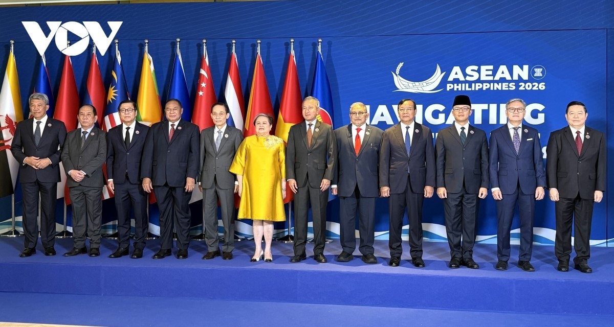 Réunion des ministres des Affaires étrangères de l'ASEAN en février 2026 à Cebu, aux Philippines. Photo: Pham Hà/VOV Indonésie