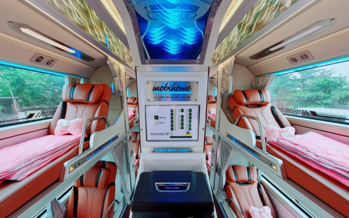 Im Inneren eines Schlafwagenbusses. (Foto: danangbest.com)