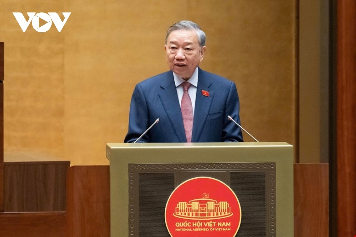 Tổng bí thư phát biểu tại phiên họp.