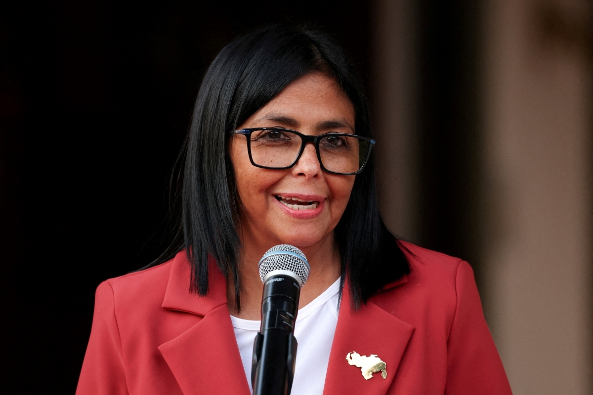 La presidenta interina de Venezuela, Delcy Rodríguez. Foto: REUTERS/Leonardo Fernández Viloria