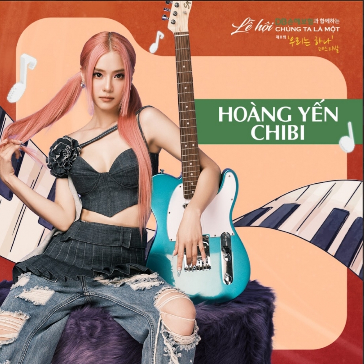 Hoàng Yến Chibi, một trong những nghệ sĩ tham gia biểu diễn tại lễ hội “Chúng ta là một”