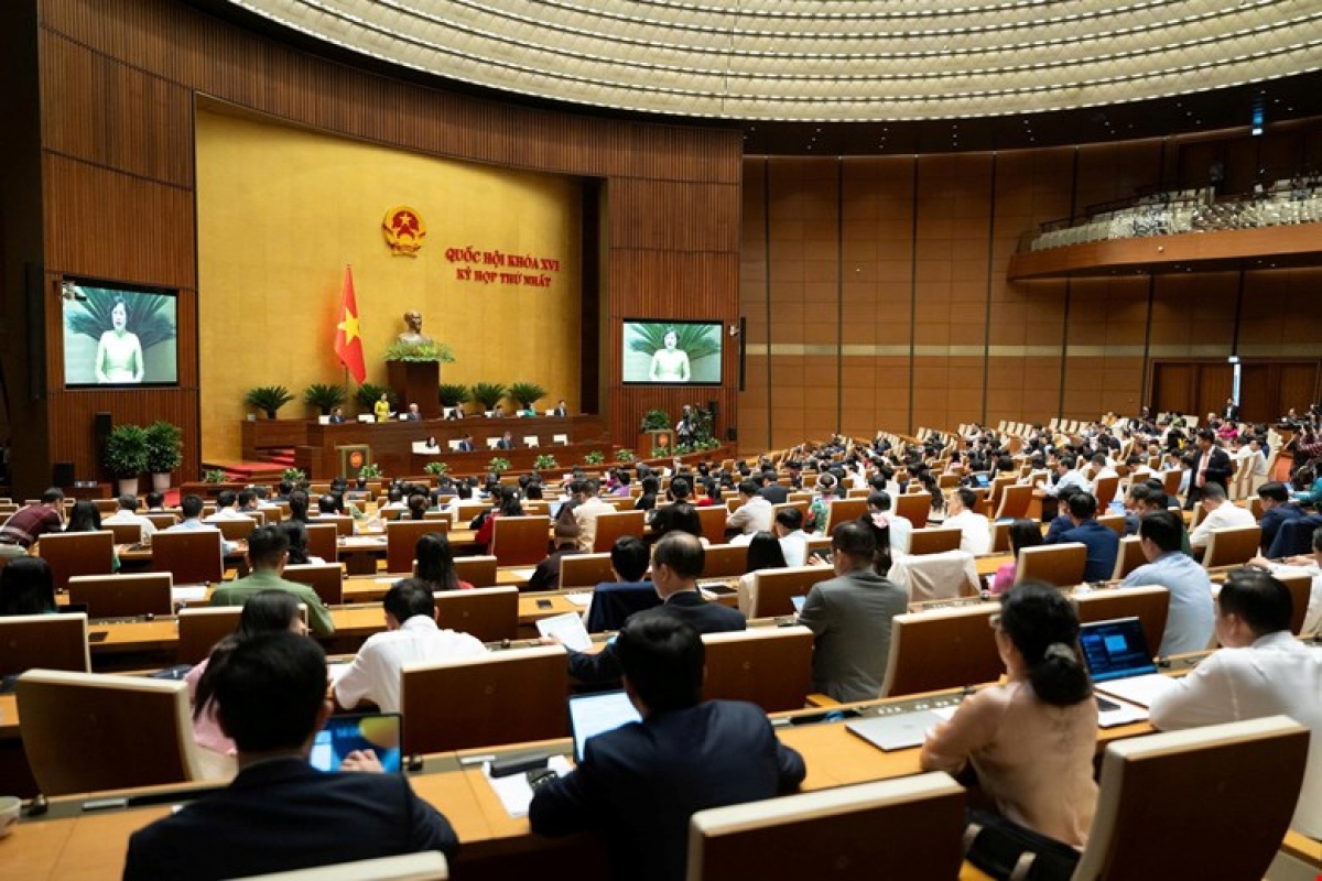 National Assembly deputies meet in Dien Hong Hall on the afternoon of April 20, 2026. Photo: quochoi.vn