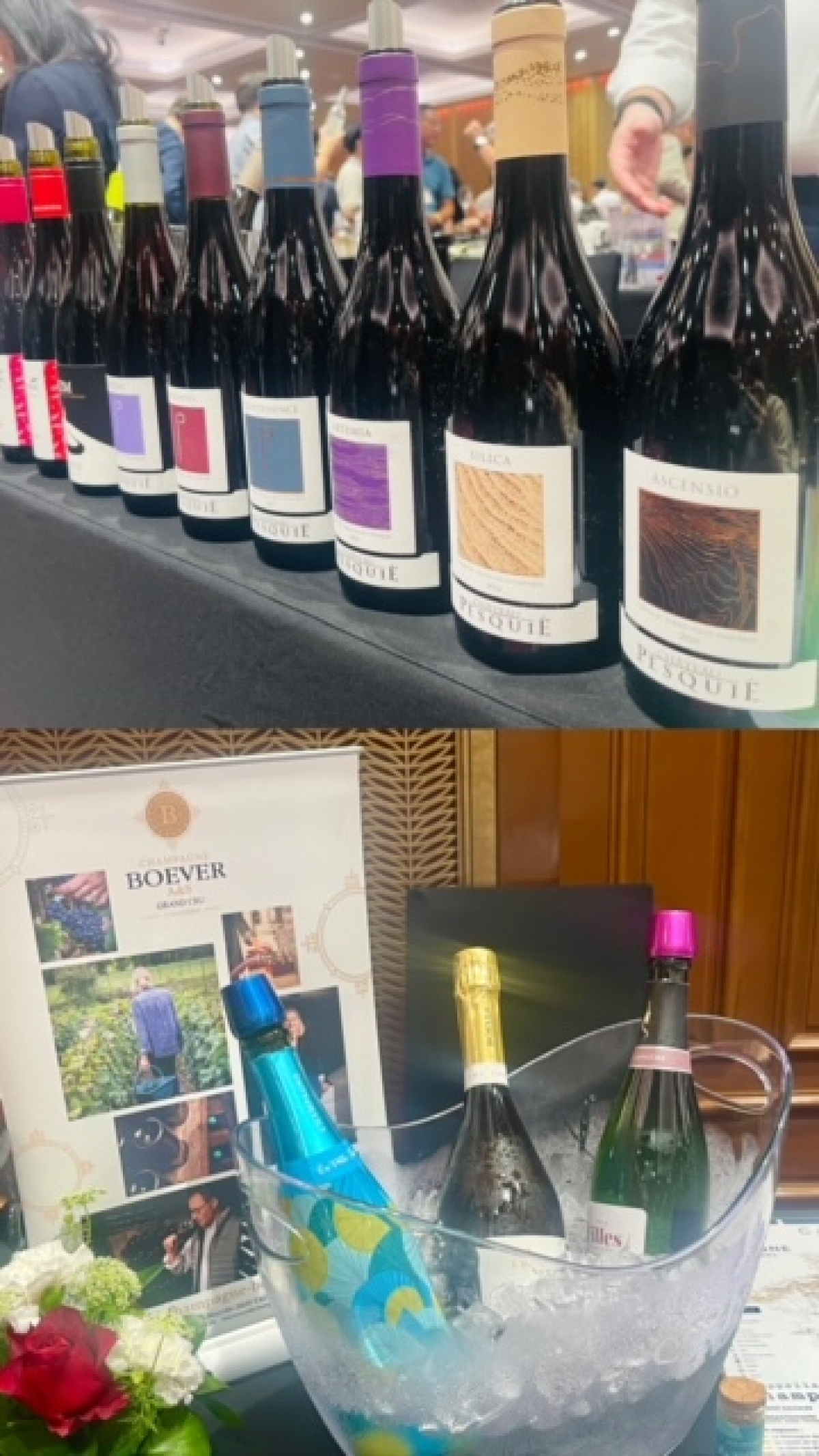 Les champagnes et les vins français sont mis à l’honneur lors de la 17e édition du programme de dégustation de vins français «Tastin'France». Photo: Phuong Anh/VOV5