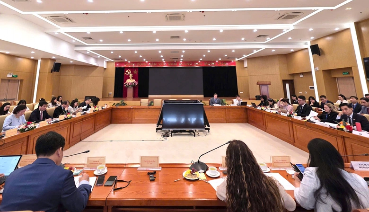 Quang cảnh buổi tiếp. Ảnh: baoxaydung.vn