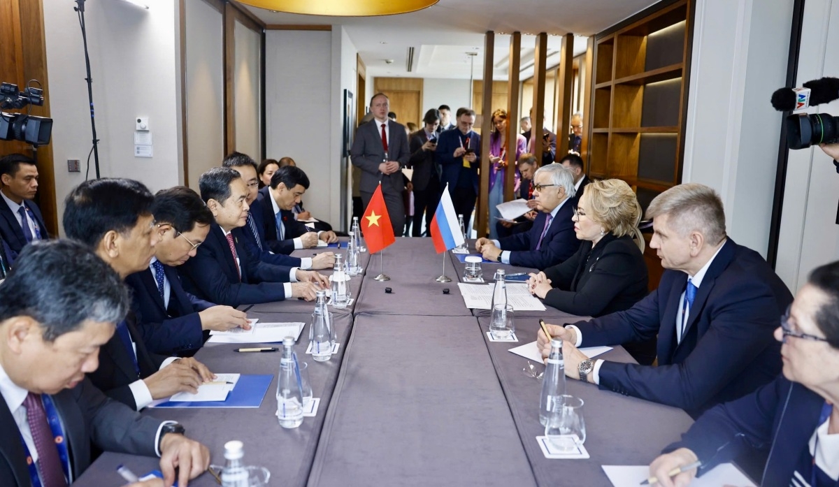 Quang cảnh buổi gặp. Ảnh: Lê Tuyết/VOV