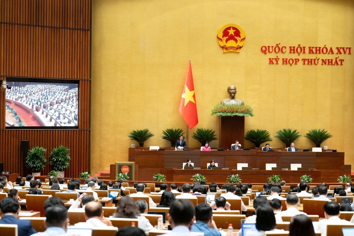 越南国会4月23日下午举行的会议。