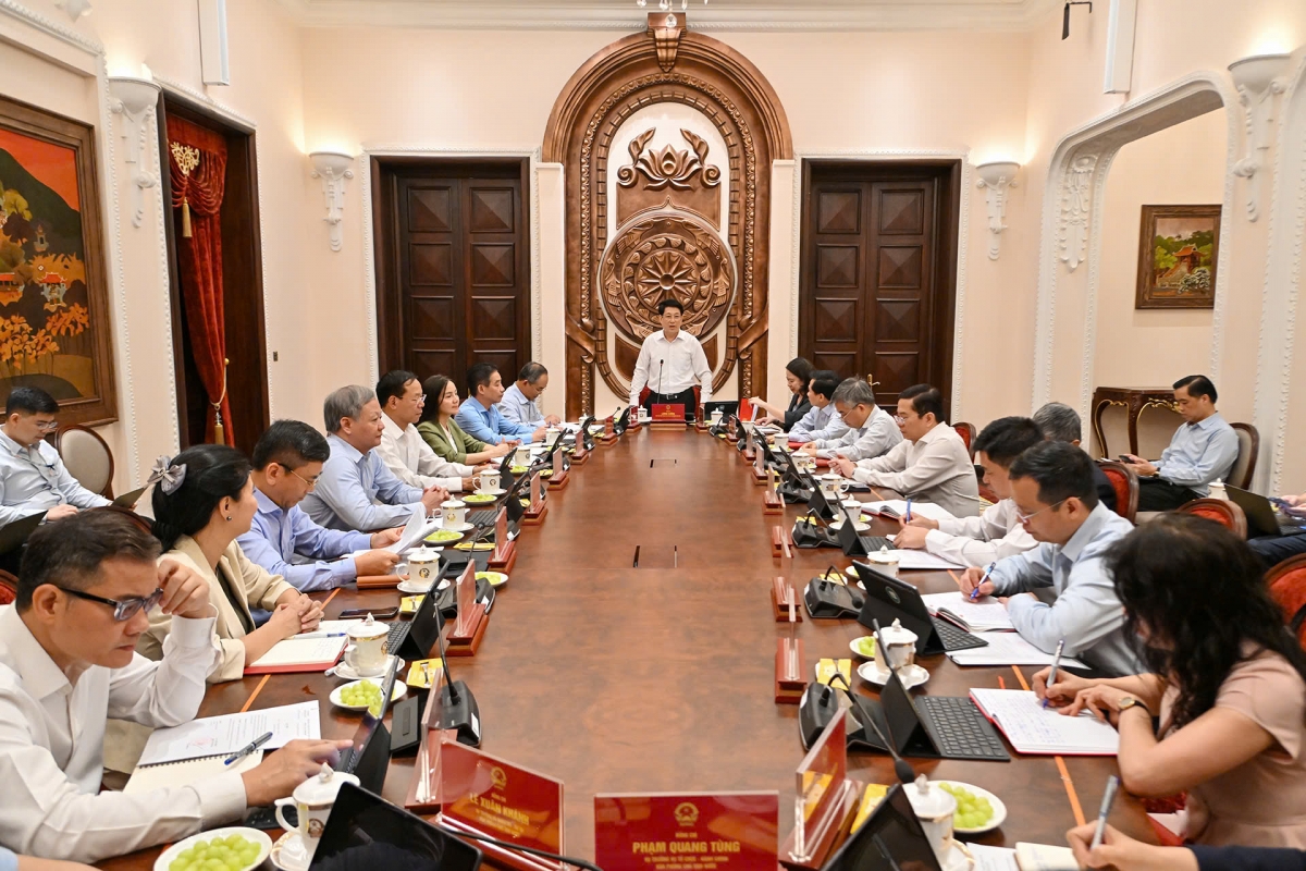 Quang cảnh buổi làm việc. Ảnh: VOV